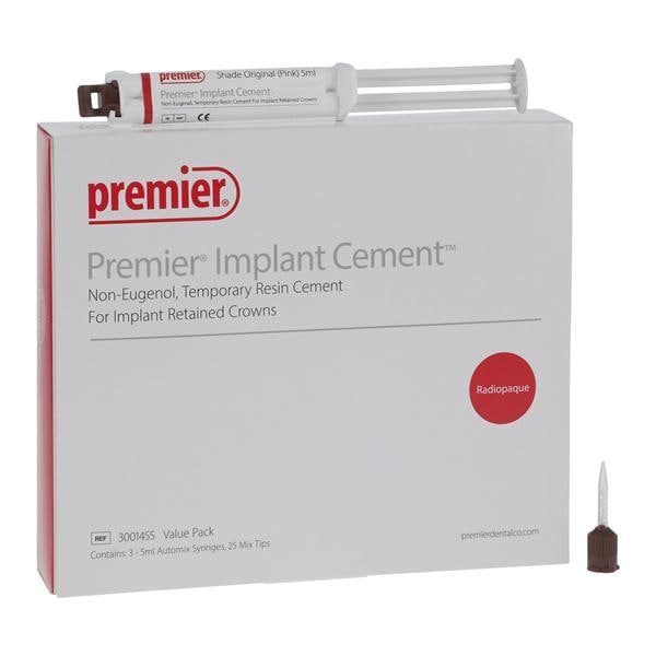 Premier Implant Cement Two-Step Cure Value Package 3/Pk Premier Implant Cement Two-Step Cure Value Package 3/Pk